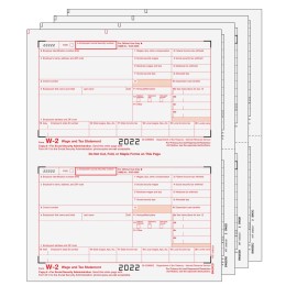 Foundation Software > Year-End Tax Forms > W-2 Forms - 4-Part W-2's