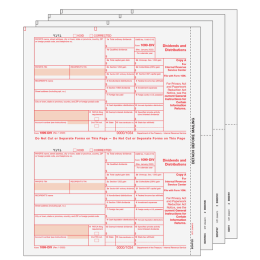 Foundation Software > Year-End Tax Forms > 1099 Forms - 4-Part 1099 Dividend