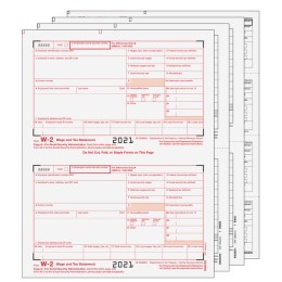 Foundation Software > Year-End Tax Forms > W-2 Forms - 6-Part W-2's